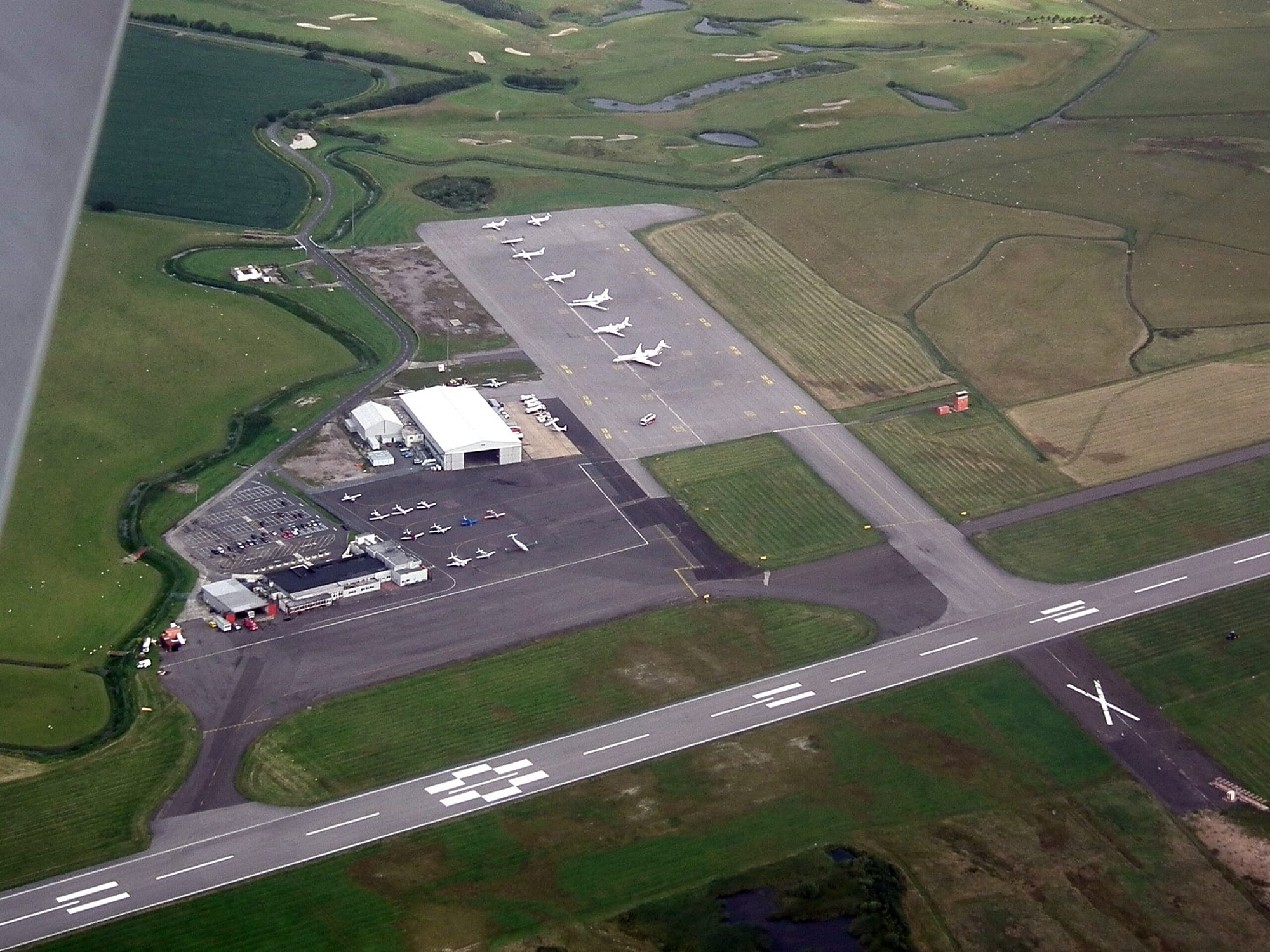 Lydd Airport overhead Lydd Airport overhead